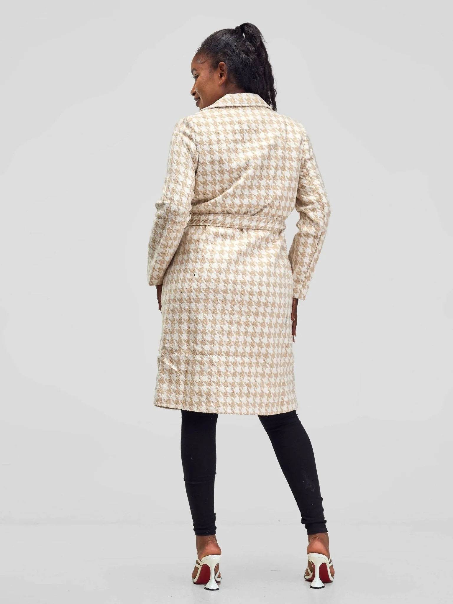 Stylish Sisters Trenchcoat Jacket - Cream / White