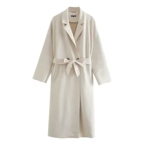 SUEDE TRENCH COAT