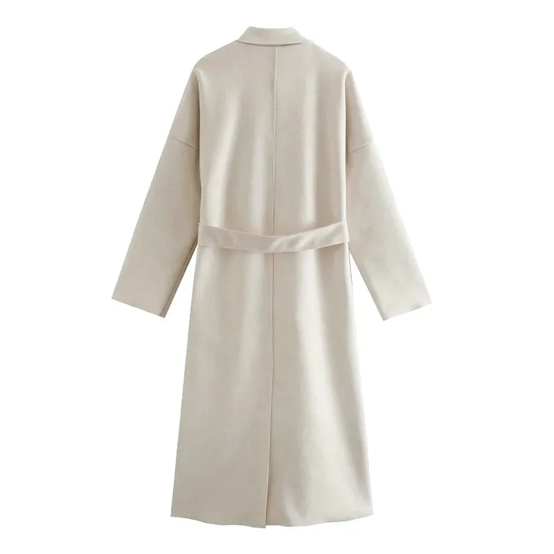 SUEDE TRENCH COAT