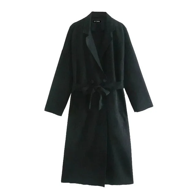 SUEDE TRENCH COAT