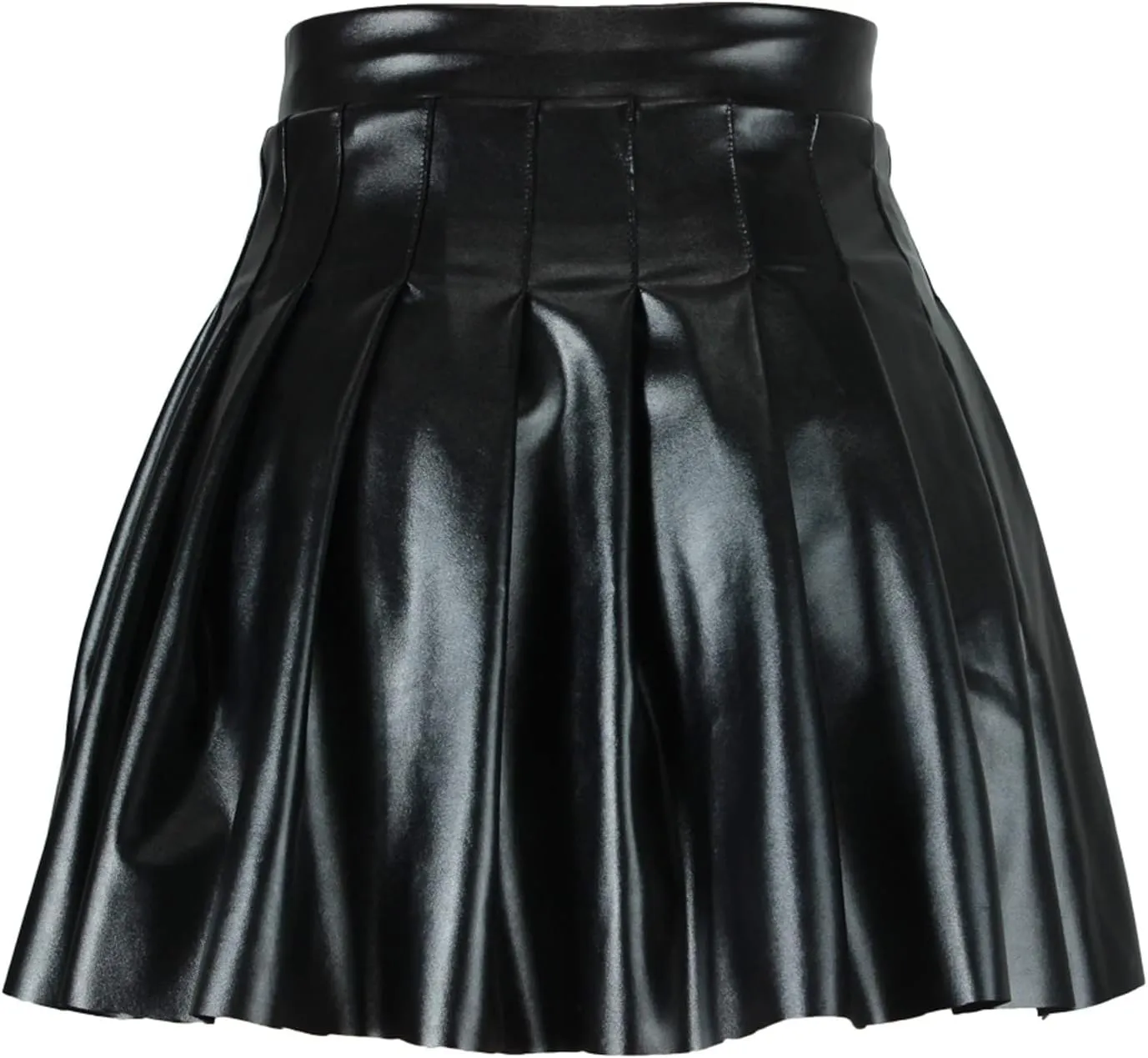 Swim Cover up Skirt Pleated Skirt Waist High Leather Skirt Short Elegant Solid Women's Skirt Skirts for Women