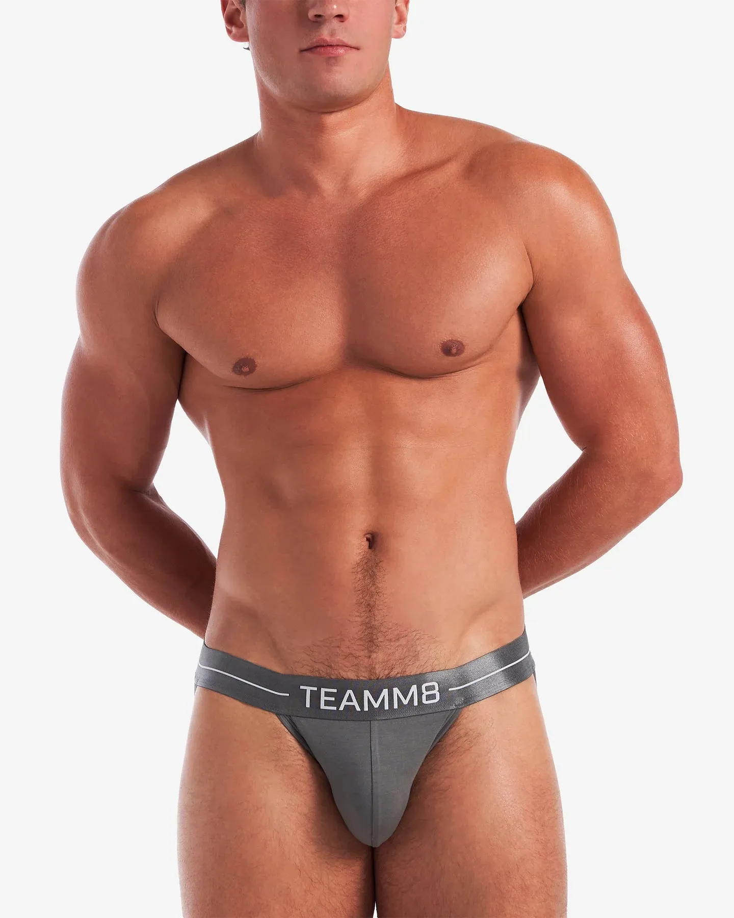 Teamm8 Icon jockstrap modal gunmetal grey
