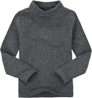 Toddler Turtleneck Tee Cotton Long Sleeve Pullover Top for Boys Girls | Soft Unisex Undershirt Kids Casual Solid T-Shirt