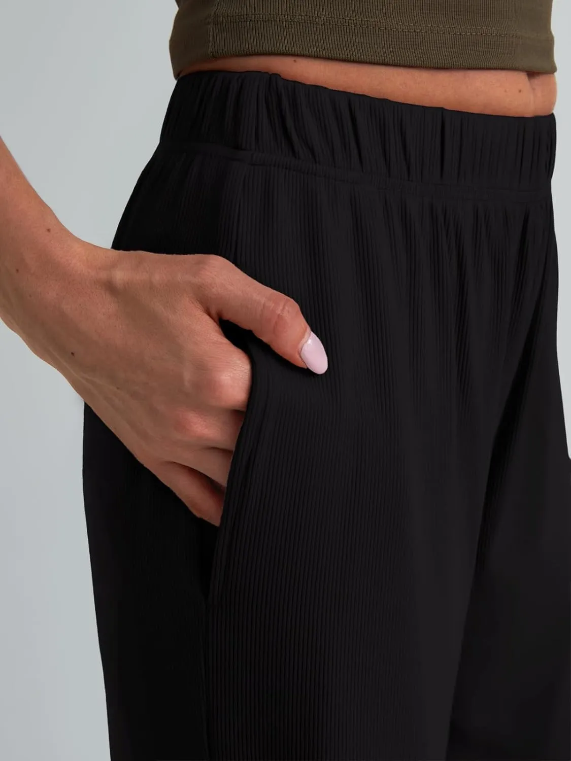 Trendy Queen Womens Wide Leg Pants Sweatpants Comfy Lounge Baggy Flowy Ribbed Pajama Pants Fall Fashion Clothes Outfits 2025