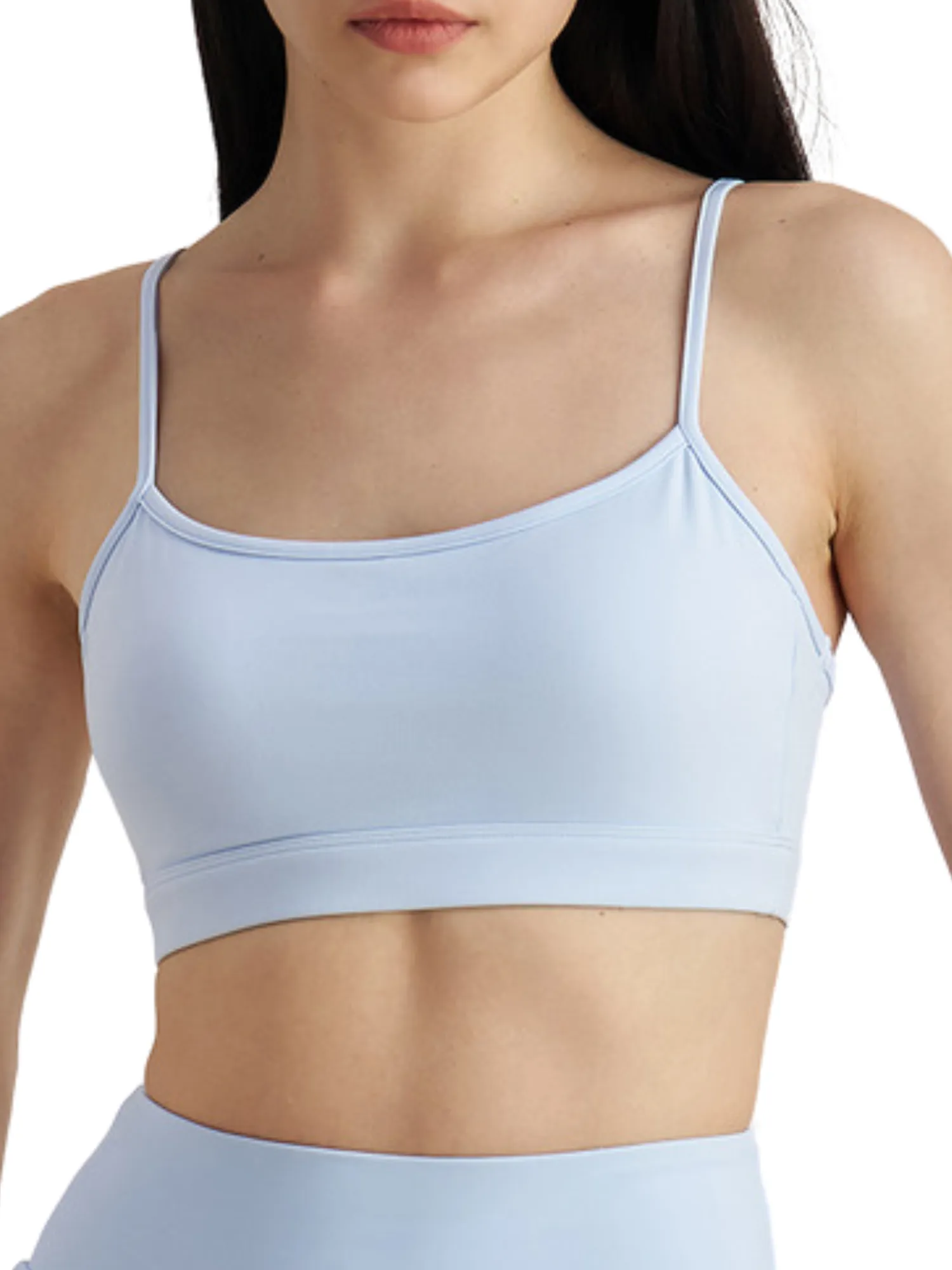 Windmill Blue "Sage" Racerback Thin Strap Cat Ears Sports Bra