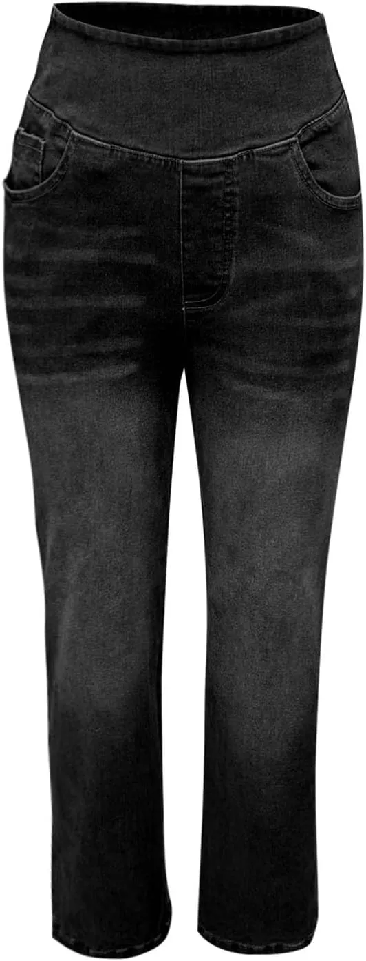 Women Sweatpant Jeans Sweatpants That Look Like Jeans High Waisted Stretchy Pull On Wide Leg Jean