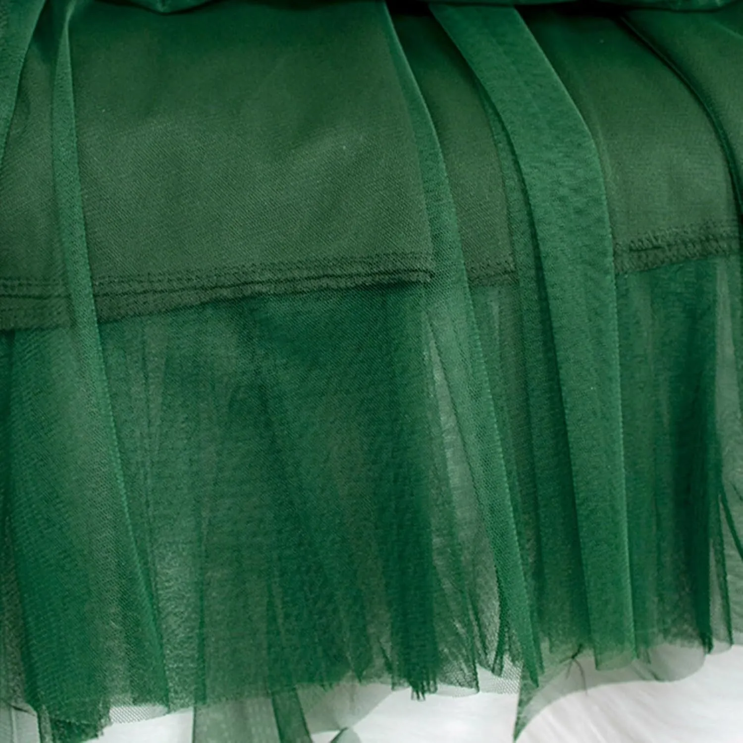 Women Tulle Skirts Solid Color Elastic Waist Mesh Tiered Layered Asymmetrical Skirt Casual Fashion Elegant Skirts