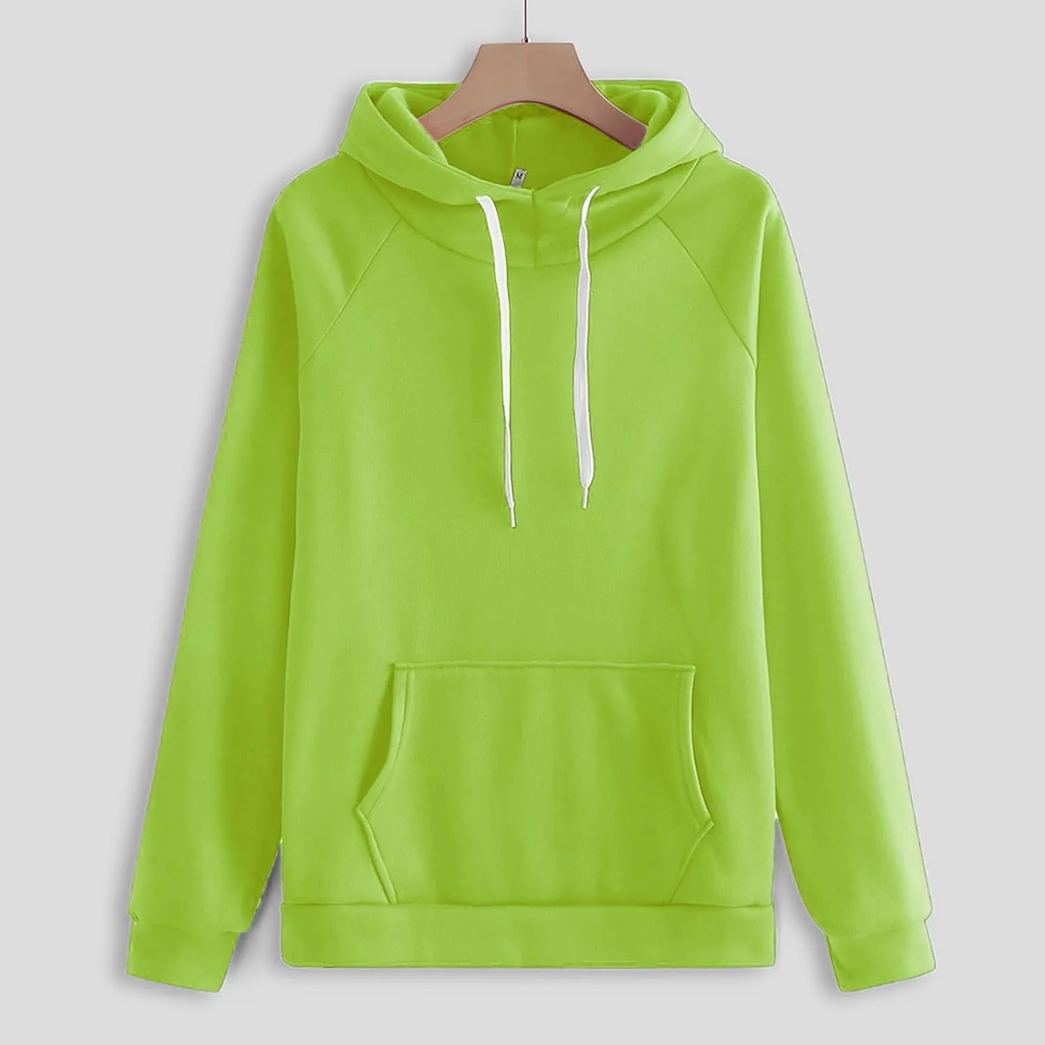 Womens 2 Piece Outfits Suit Solid Color Long Sleeved Hoodie Trousers Sweatershirt Sports Suit Warm Hooded Sport Suit