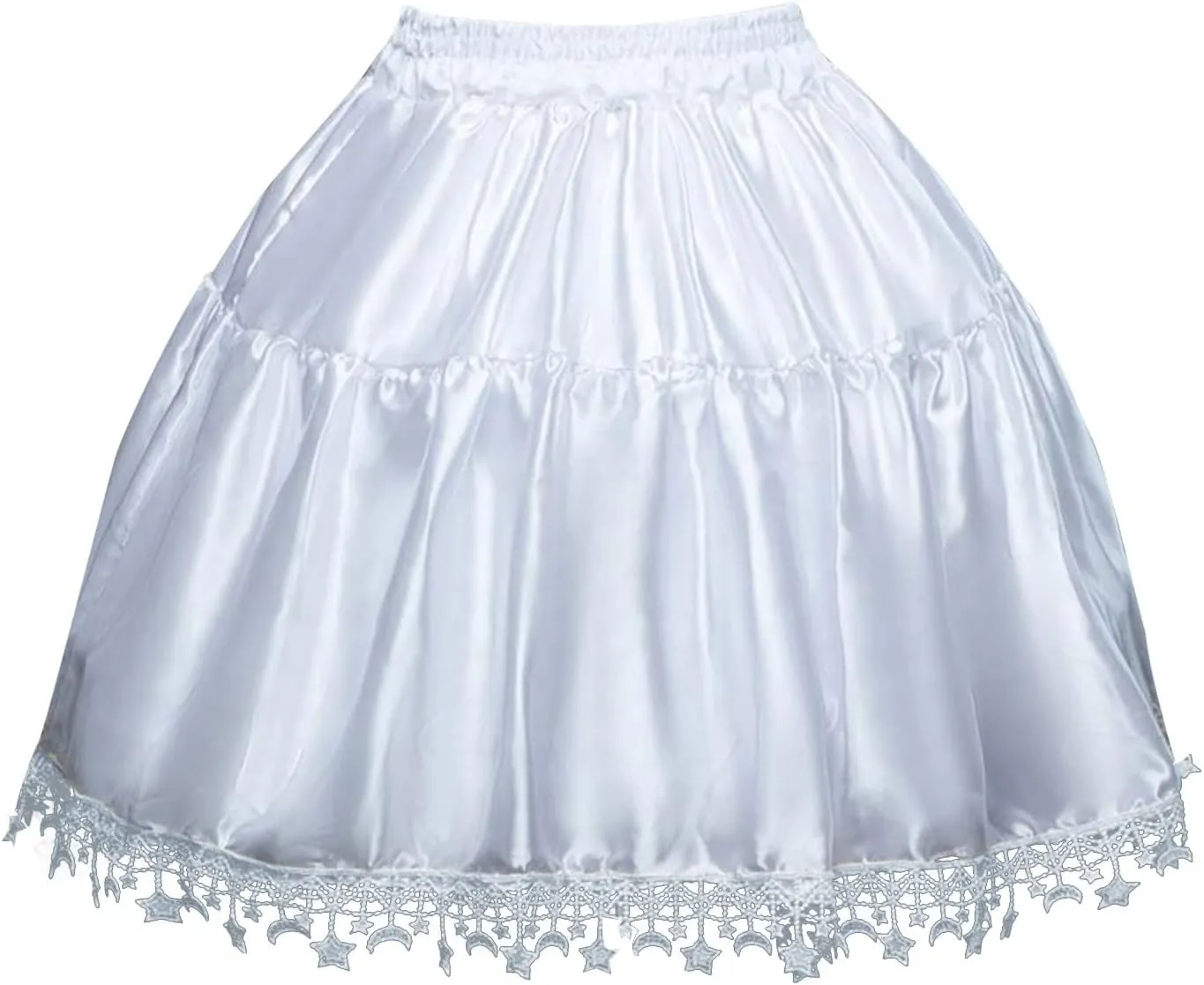 Women's A-Line High Waisted Midi Skirt Women's White Skirts Elegant Layered Short Tulle Skirt A-line Pleated