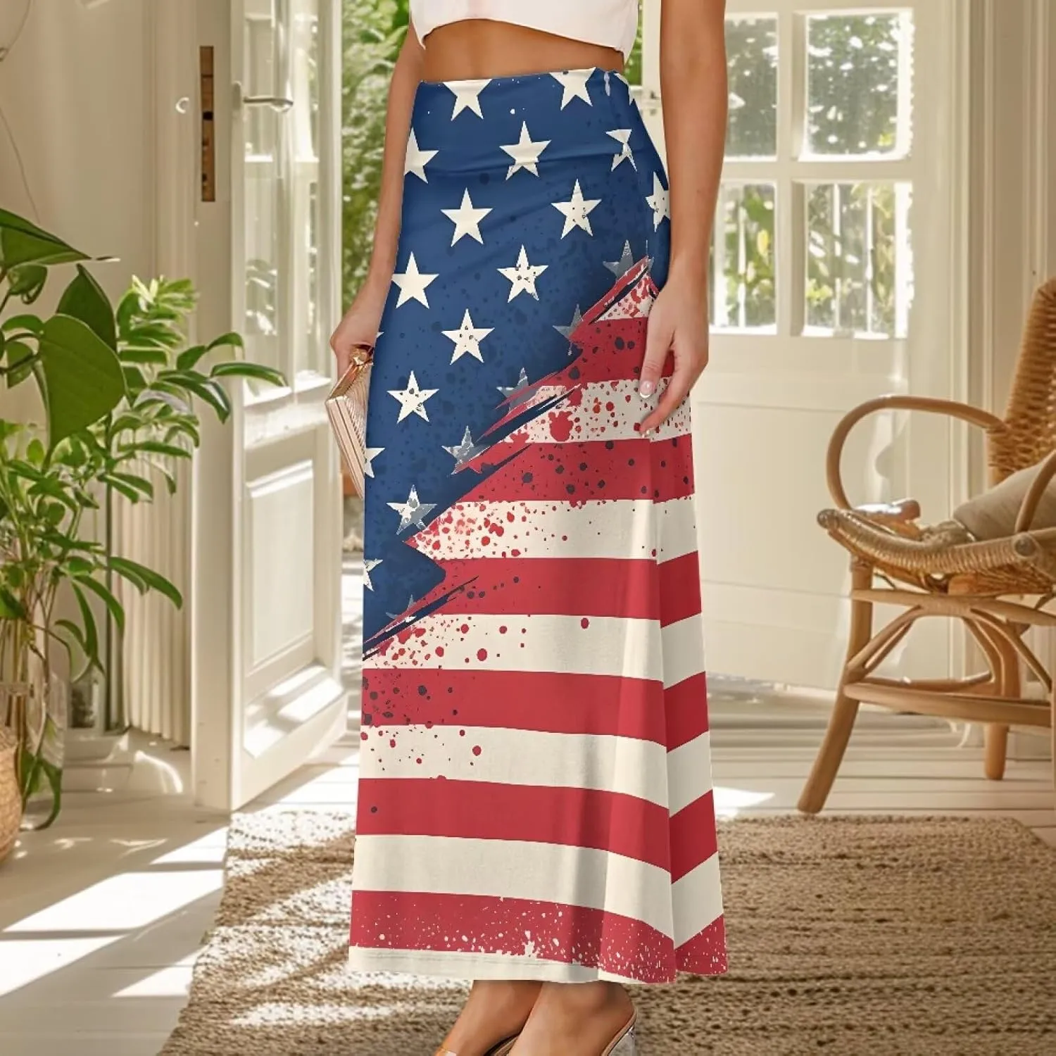 Women's Casual High Waisted Fishtail Bodycon Long Maxi Skirt A-Line Flared Maxi Skirts Fit Cocktail Party Wedding