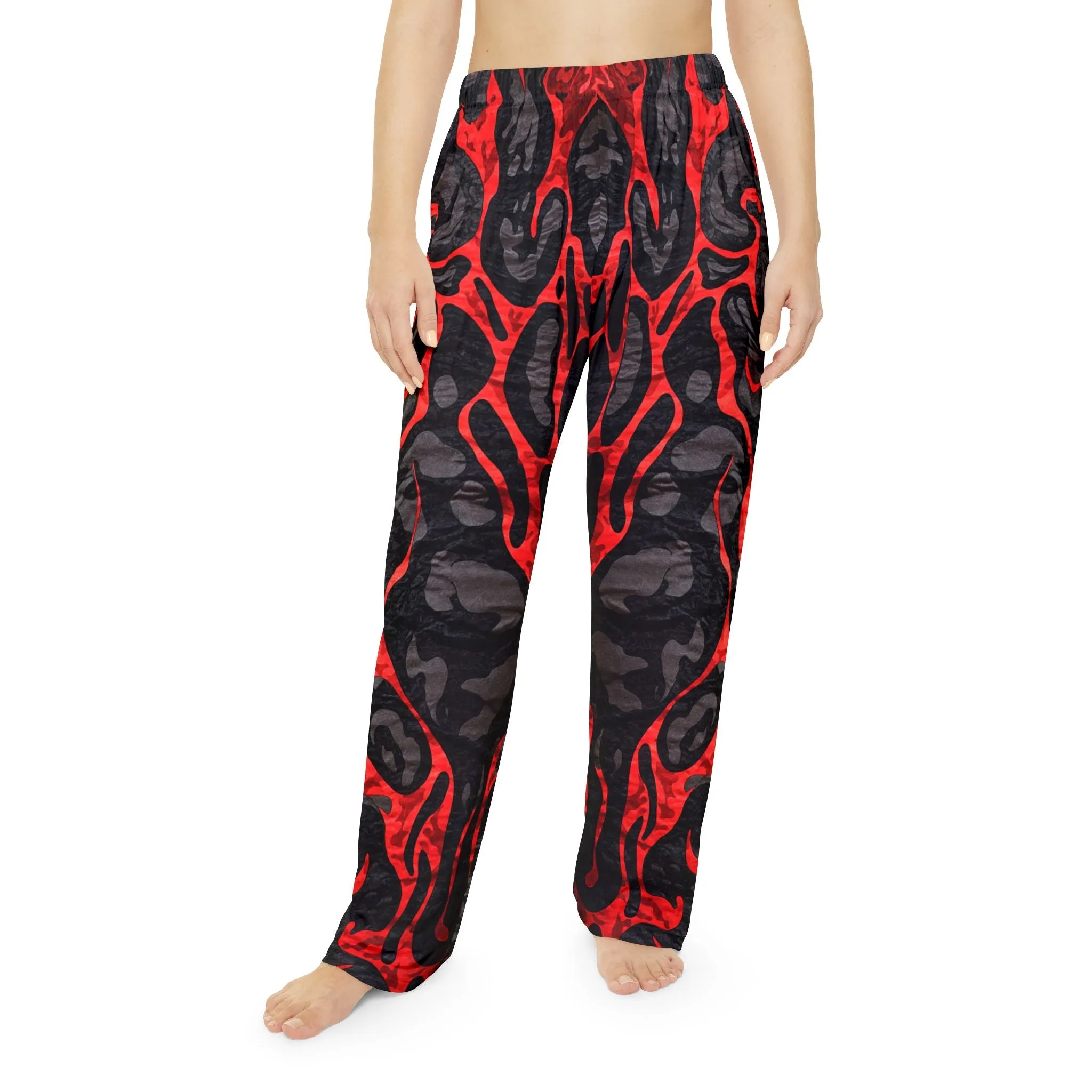 Women's Flame-Patterned Pajama Pants for Cozy Nights