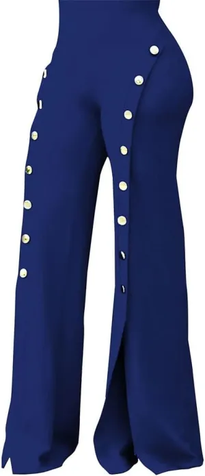 Women's High Waisted Stretchy Bootcut Pull On Dress Pants Casual Work Pants Curves Trousers