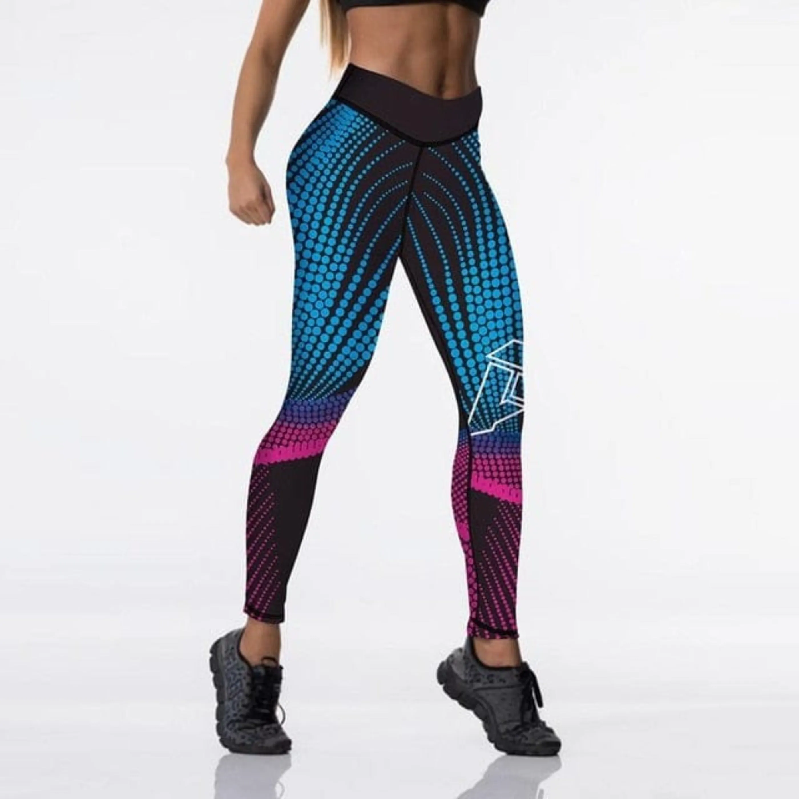 Workout Push Up Leggings - High Waist Digital Print