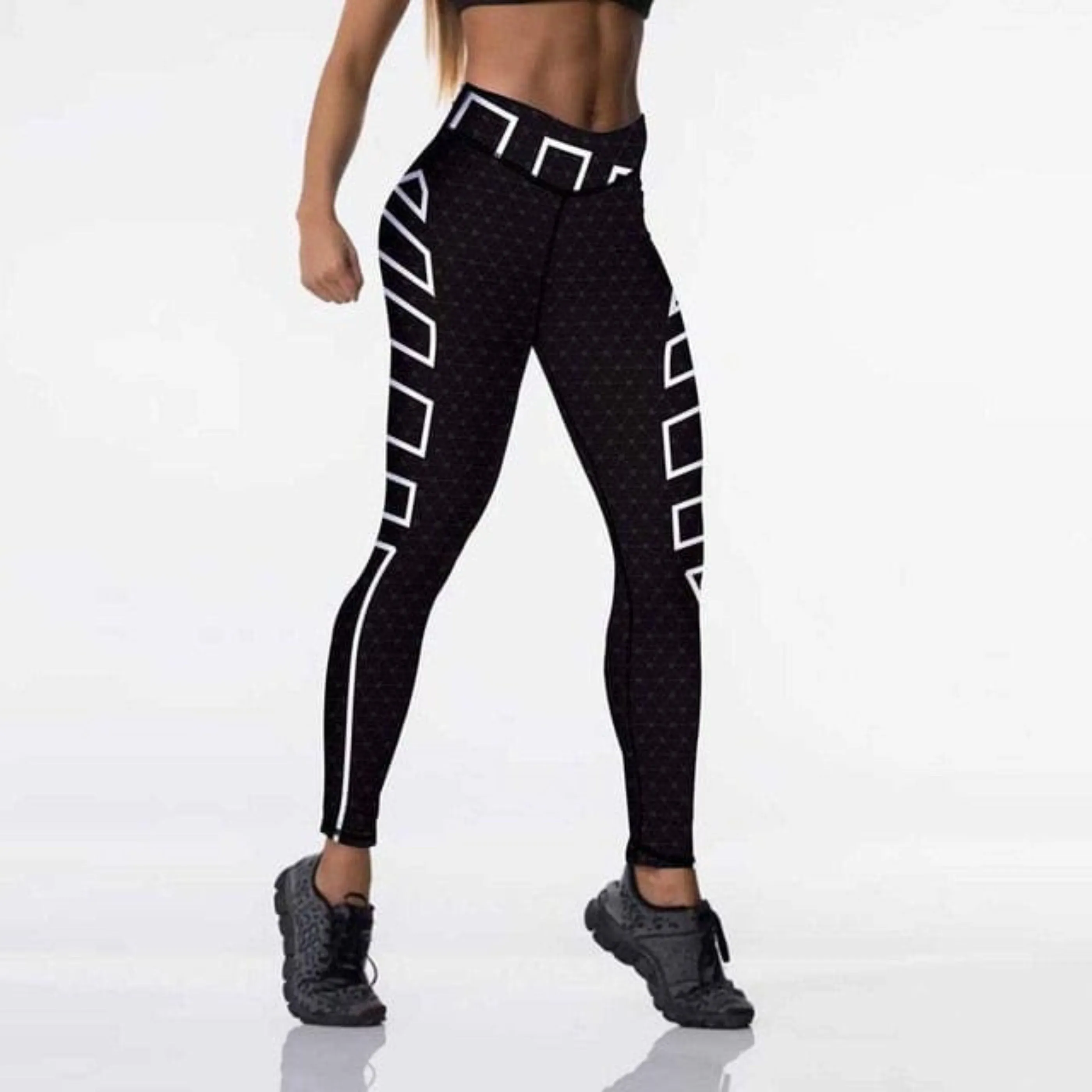 Workout Push Up Leggings - High Waist Digital Print