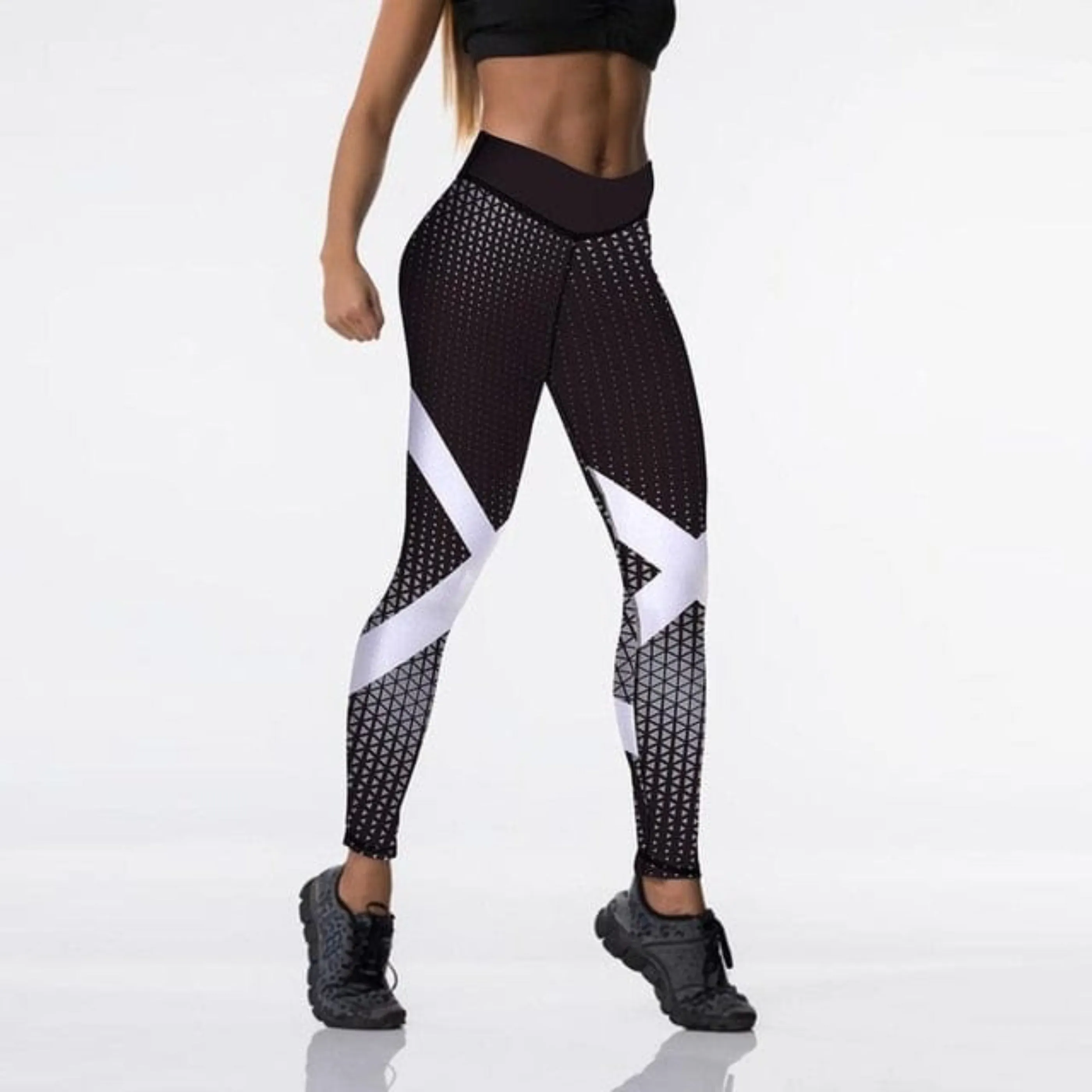 Workout Push Up Leggings - High Waist Digital Print