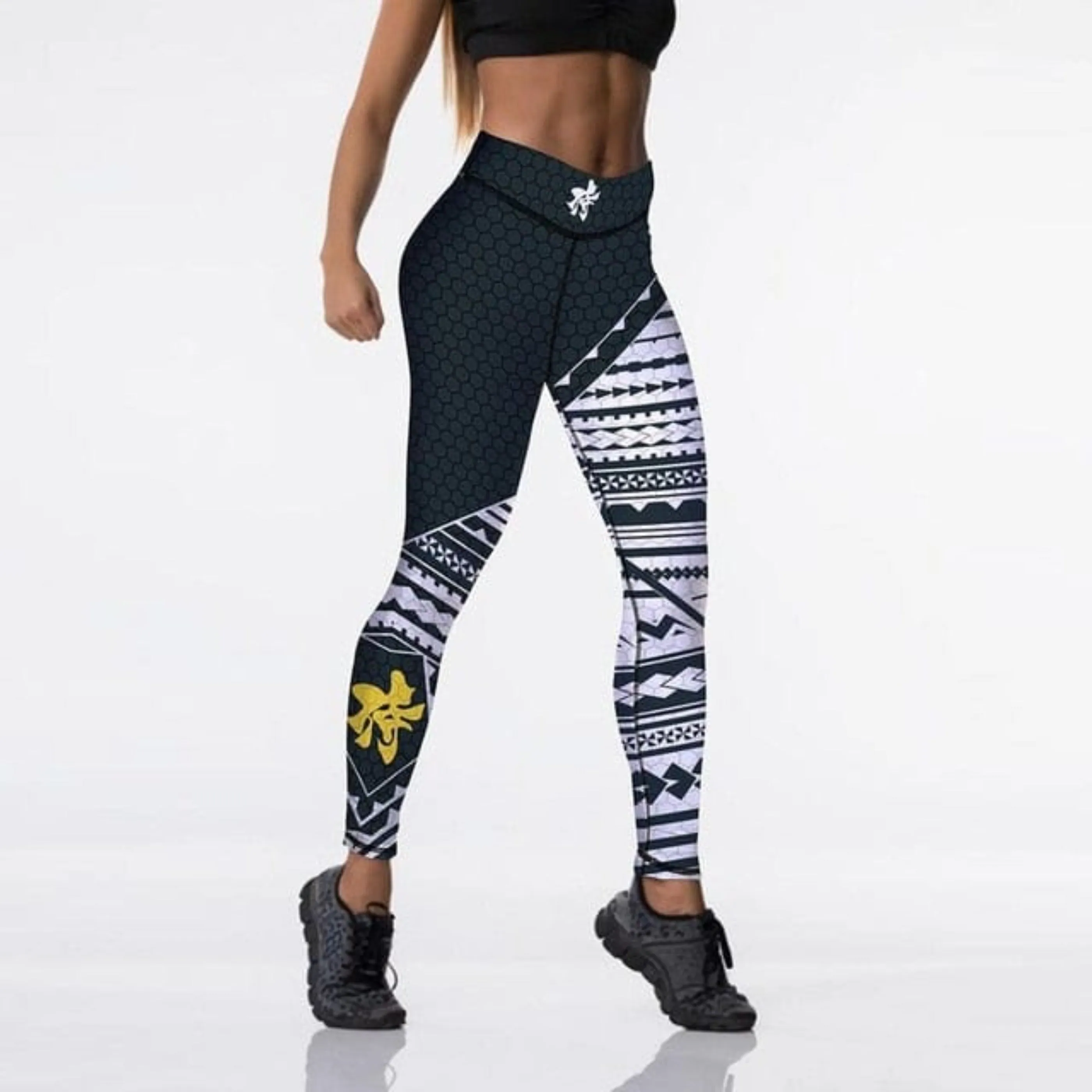 Workout Push Up Leggings - High Waist Digital Print