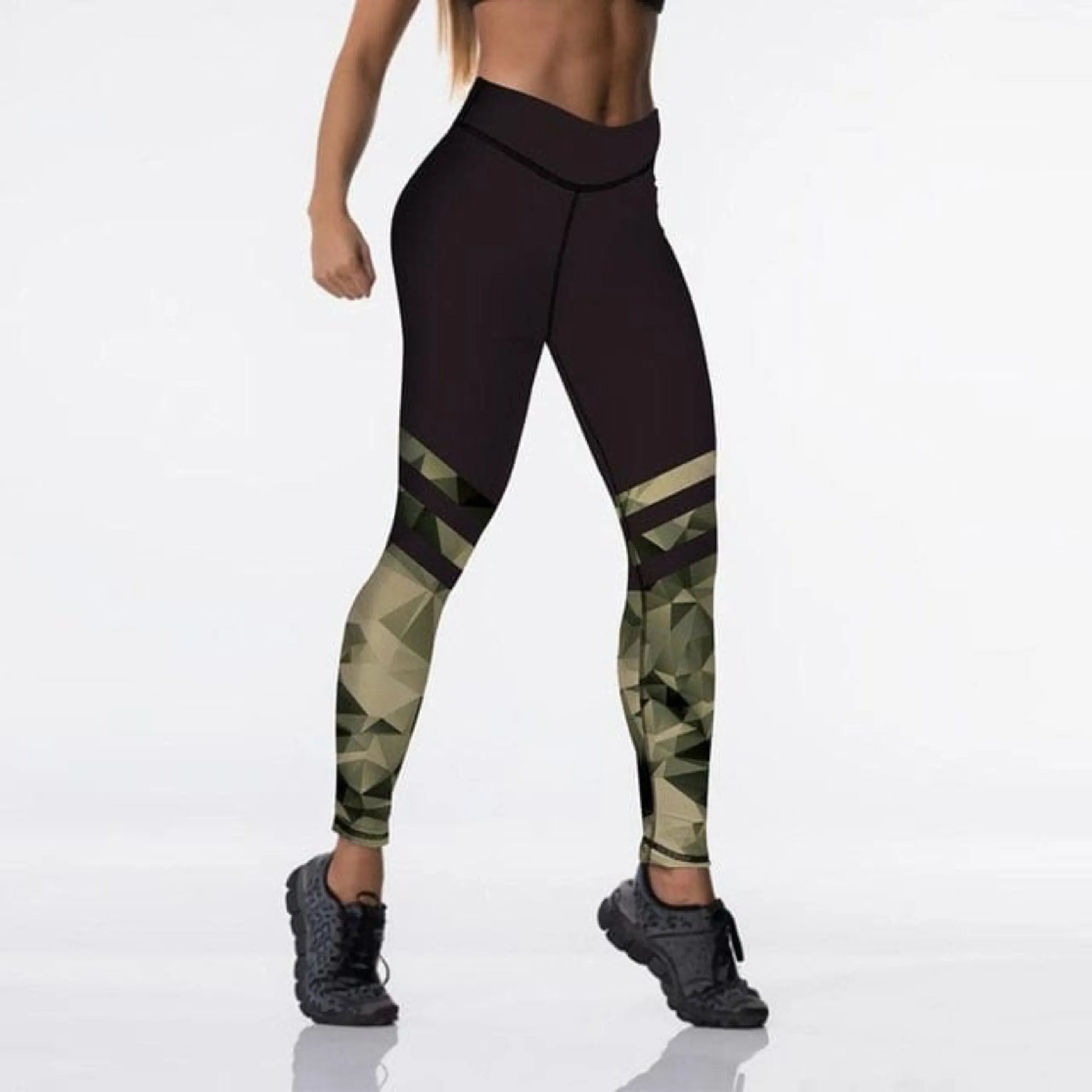 Workout Push Up Leggings - High Waist Digital Print